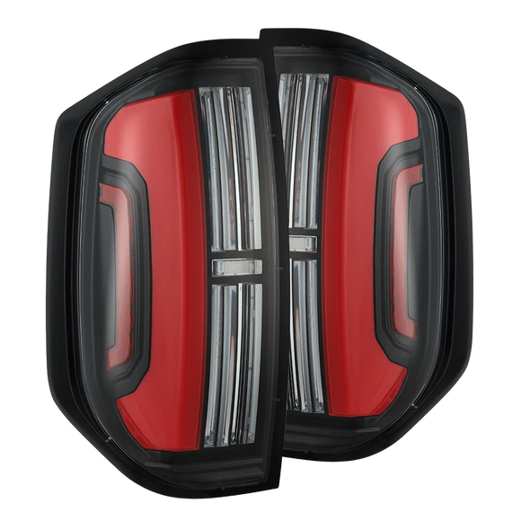 AlphaRex 14-21 Toyota Tundra Nova-Series LED Tail Lights - Black Red