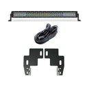 Cali Raised 2014-2022 Chevy Colorado 32In Lower Bumper Hidden Led Light Bar Brackets Kit -Spot Beam-1