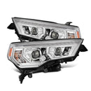 AlphaRex 14-22 Toyota 4Runner LUXX-Series LED Proj Headlights Chrome w/Actv Light & Seq. Sig + DRL-1