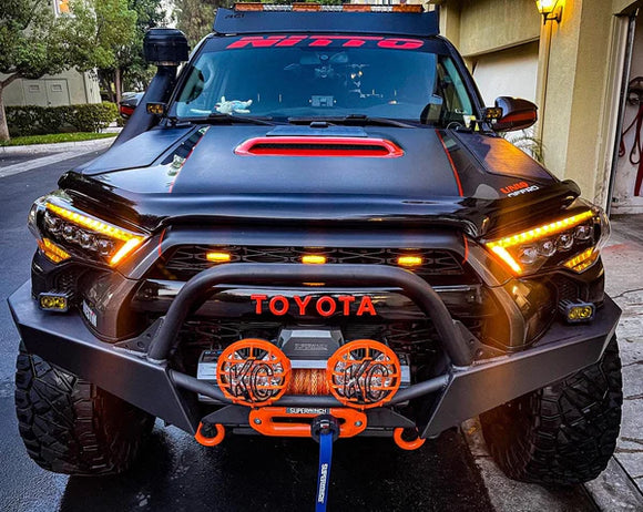 AlphaRex 14-22 Toyota 4Runner (2021 Req. Conv) NOVA LED Proj HL Alpha-Blk Actv Lgt Seq. Sig + SB DRL