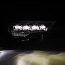 AlphaRex 14-22 Toyota 4Runner (2021 Req. Conv) NOVA LED Proj HL Blk w/Actv Light & Seq. Sig + SB DRL-4