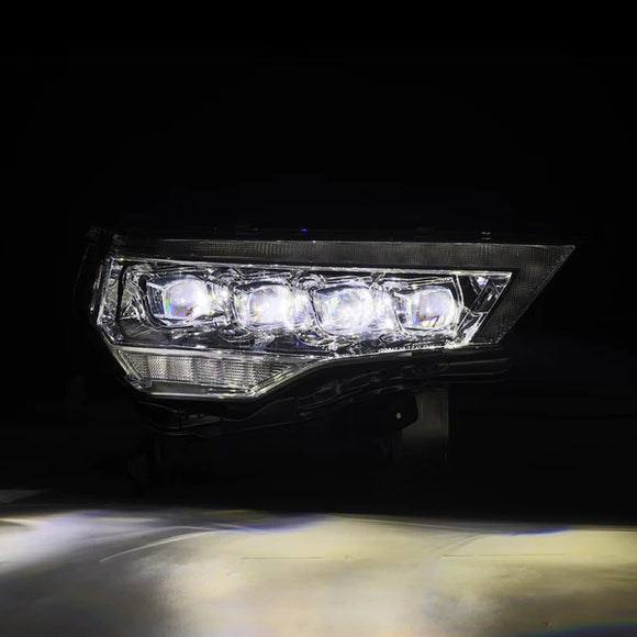 AlphaRex 14-22 Toyota 4Runner NOVA LED Proj Headlights Chrome w/ Activ Light/Seq Signal/DRL