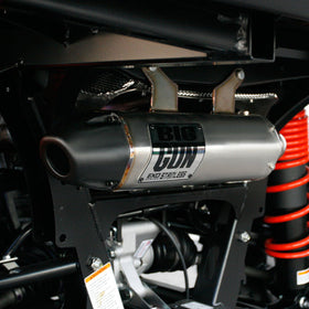 Big Gun 18-23 Yamaha WOLVERINE X4 EXO Stainless Slip On Exhaust - 0