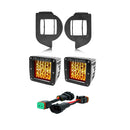 Cali Raised 14-24 Toyota 4Runner Led Fog Light Pod Rep Brackets Kit - Brackets W/ 3X2 18W Amber Pods-1
