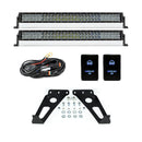 Cali Raised 14-24 Toyota 4Runner 32In Hidden Grille LED Light Bar Brackets - One Combo Beam w/ Bar-1
