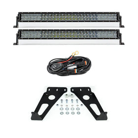 Cali Raised 14-24 Toyota 4Runner 32In Hidden Grille LED Light Bar Brackets - Tspot Beam