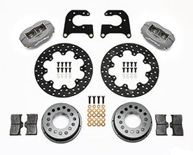 Wilwood Forged Dynalite Rear Drag Kit Drilled Rotor Small Ford 2.66in Offset - 0
