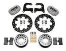 Wilwood Forged Dynalite Rear Drag Kit Drilled Rotor Chev 12 Bolt w C-Clips-2
