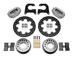 Wilwood Forged Dynalite Rear Drag Kit Drilled Rotor M-W / Lamb Ends 1/2in Studs - 0