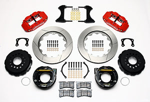 Wilwood Narrow Superlite 4R Rear P-Brk Kit 14.00in Red New Big Ford 2.50in Offset