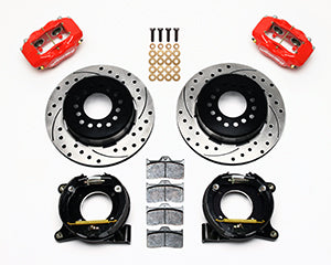 Wilwood Forged Dynalite P/S Park Brake Kit Drilled Red Chevy C-10 2.42 Offset 5-lug
