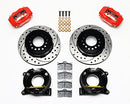 Wilwood Forged Dynalite P/S Park Brake Kit Drilled Red Chevy C-10 2.42 Offset 5-lug-2