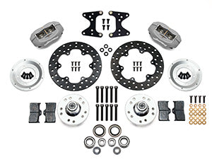 Wilwood Forged Dynalite Front Drag Kit Drilled Rotor 71-80 Pinto/Mustang II Disc & Drum
