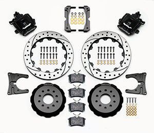 Wilwood Combination Parking Brake Rear Kit 12.88in Drilled 2005-2014 Mustang