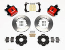 Wilwood Combination Parking Brake Rear Kit 11.00in Red Civic / Integra Disc 2.39 Hub Offset-2