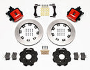 Wilwood Combination Parking Brake Rear Kit 12.19in Red Civic / Integra Disc 2.39 Hub Offset-2