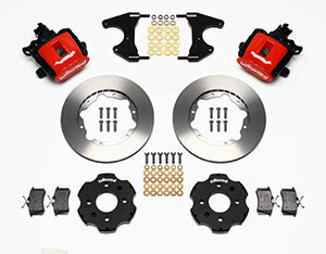 Wilwood Combination Parking Brake Rear Kit 11.00in Red Civic / Integra Drum 2.46 Hub Offset