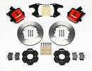 Wilwood Combination Parking Brake Rear Kit 11.00in Red Civic / Integra Drum 2.46 Hub Offset-2
