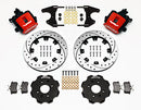 Wilwood Combination Parking Brake Rear Kit 12.19in Drilled Red Civic / Integra Drum 2.46 Hub Offset-2