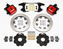 Wilwood Combination Parking Brake Rear Kit 12.19in Red Civic / Integra Drum 2.46 Hub Offset-2