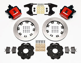 Wilwood Combination Parking Brake Rear Kit 12.19in Red Civic / Integra Drum 2.46 Hub Offset - 0