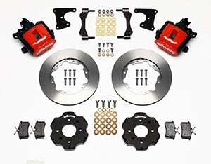 Wilwood Combination Parking Brake Rear Kit 11.00in Red Civic / Integra Drum 2.71 Hub Offset