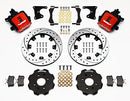 Wilwood Combination Parking Brake Rear Kit 12.19in Drilled Red Civic / Integra Drum 2.71 Hub Offset-2