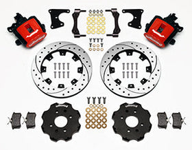 Wilwood Combination Parking Brake Rear Kit 12.19in Drilled Red Civic / Integra Drum 2.71 Hub Offset - 0