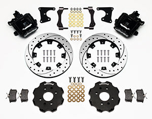 Wilwood Combination Parking Brake Rear Kit 12.19in Drilled Civic / Integra Drum 2.71 Hub Offset