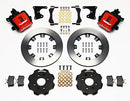 Wilwood Combination Parking Brake Rear Kit 12.19in Red Civic / Integra Drum 2.71 Hub Offset-2