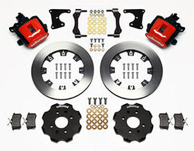 Wilwood Combination Parking Brake Rear Kit 12.19in Red Civic / Integra Drum 2.71 Hub Offset - 0