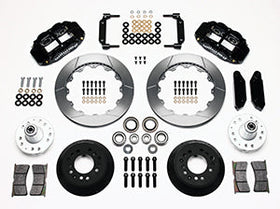 Wilwood Narrow Superlite 6R Front Hub Kit 12.88in 1970-1973 Mustang Disc Spindle - 0