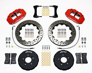 Wilwood Narrow Superlite 6R Front Hat Kit 12.88in Drill Red Honda S2000