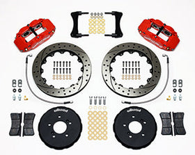 Wilwood Narrow Superlite 6R Front Hat Kit 12.88in Drill Red Honda S2000 - 0