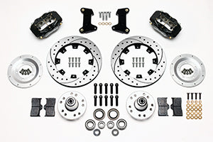 Wilwood Forged Dynalite Front Kit 12.19in Drilled 74-80 Pinto/Mustang II Disc Spindle only