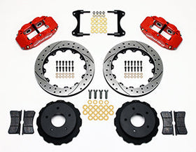 Wilwood Narrow Superlite 4R Rear Kit 12.88in Drilled Red 65-82 Corvette C2/C3 - 0