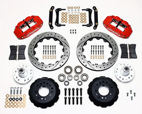 Wilwood Narrow Superlite 6R Front Hub Kit 12.88in Drill Red 79-81 Camaro - 0