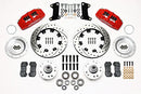 Wilwood Dynapro 6 Front Hub Kit 12.19in Drilled Red 67-69 Camaro (*Line Kit Needed*)-2