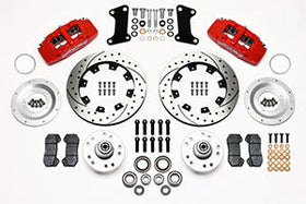 Wilwood Dynapro 6 Front Hub Kit 12.19in Drilled Red 67-69 Camaro (*Line Kit Needed*) - 0