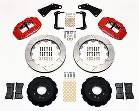 Wilwood Narrow Superlite 6R Front Hat Kit 13.06in Red 65-82 Corvette C2/C3 - 0