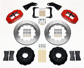 Wilwood Narrow Superlite 6R Front Hat Kit 14.00in Red 65-82 Corvette C2/C3 - 0