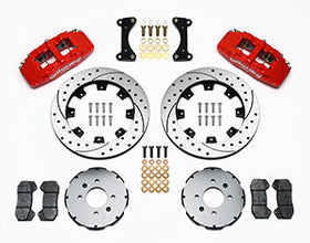 Wilwood Dynapro 6 Front Hat Kit 12.19in Drilled Red 94-01 Honda/Acura w/262mm Disc - 0