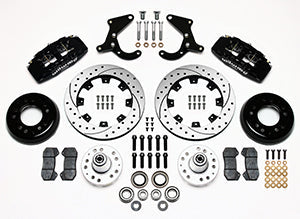 Wilwood Dynapro 6 Front Hub Kit 12.19in Drilled 55-57 Chevy