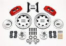 Wilwood Dynapro 6 Front Hub Kit 12.19in Drilled Red 70-78 Camaro-2