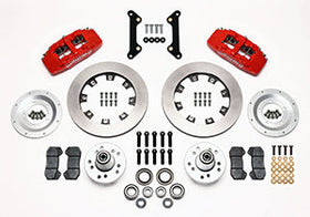 Wilwood Dynapro 6 Front Hub Kit 12.19in Red 70-78 Camaro - 0