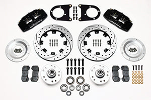 Wilwood Dynapro 6 Front Hub Kit 12.19in Drilled 37-48 Ford Psgr. Car Spindle