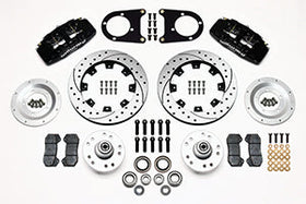 Wilwood Dynapro 6 Front Hub Kit 12.19in Drilled 37-48 Ford Psgr. Car Spindle - 0