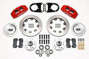 Wilwood Dynapro 6 Front Hub Kit 12.19in Red 37-48 Ford Psgr. Car Spindle-2