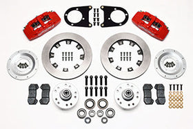 Wilwood Dynapro 6 Front Hub Kit 12.19in Red 37-48 Ford Psgr. Car Spindle - 0