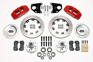 Wilwood Dynapro 6 Front Hub Kit 12.19in Red 62-72 CDP B & E Body-Drum